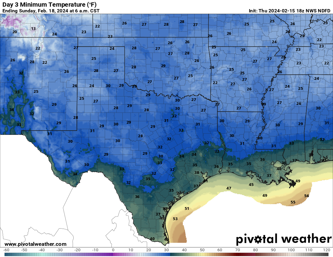 Next cold front to bring a freeze to South Texas. Here’s where.