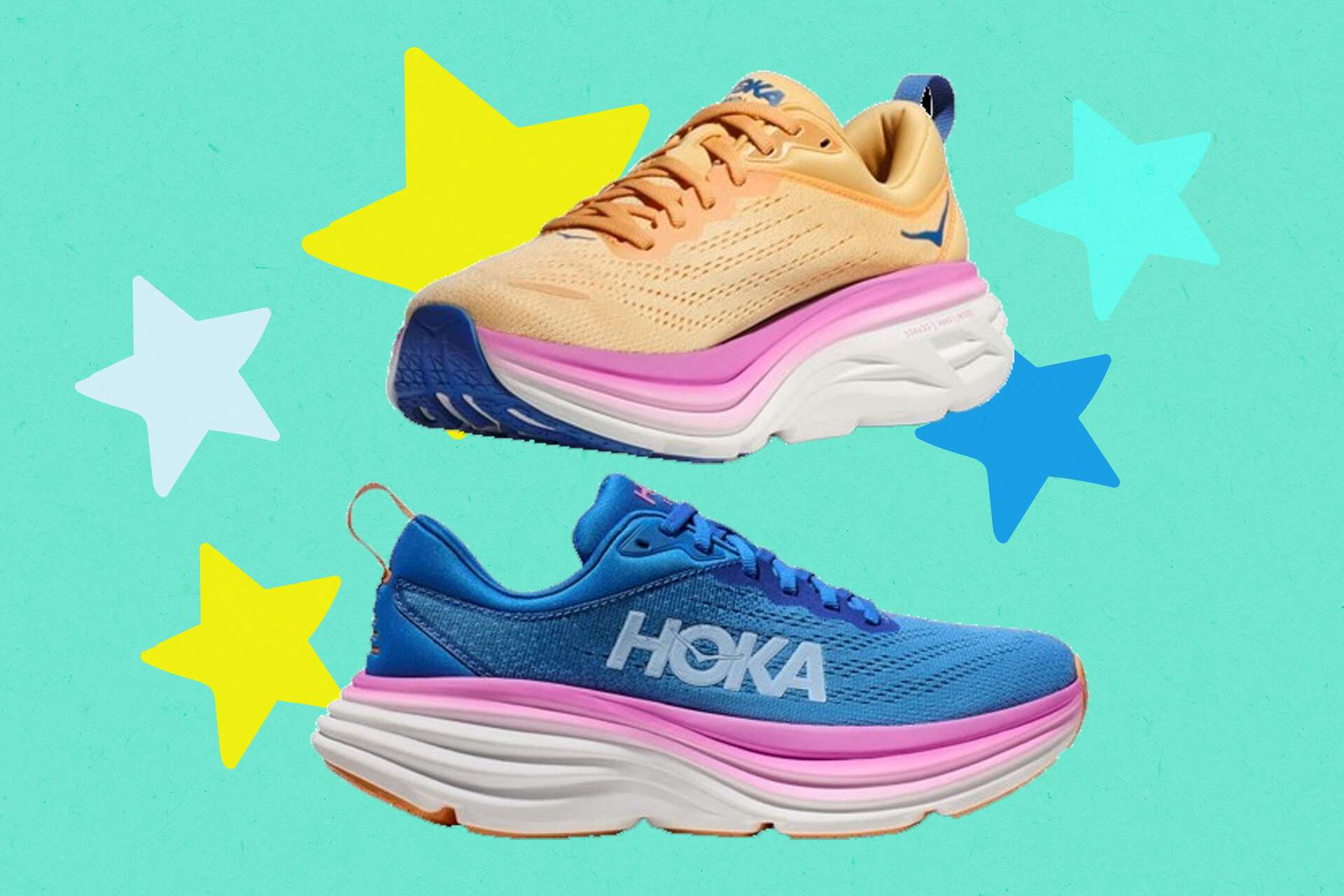 Hoka Men’s Sneakers Royal Blue Pink Size 8D NO BOX HOKA Arahi 8 Women main image 4
