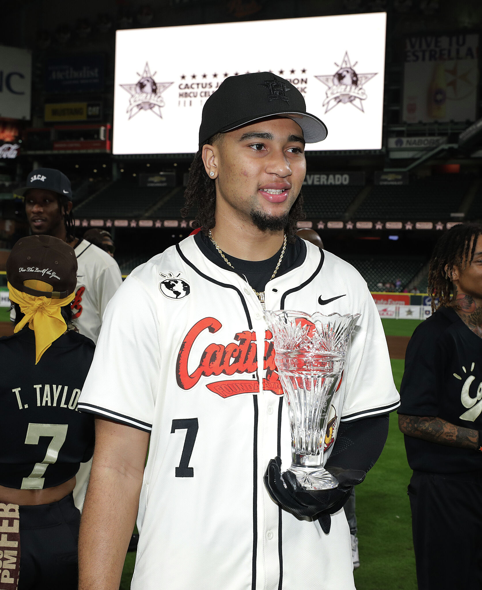 C.J. Stroud wins MVP, hits homers at Travis Scott celeb game