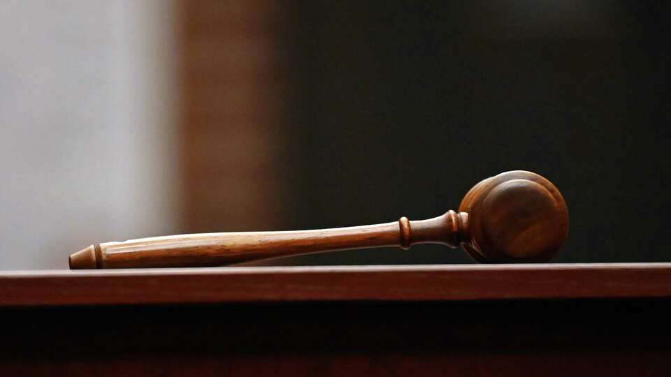 A judges’s gavel sits in a courtroom on Thursday, Feb. 1, 2024, at Saratoga County Courthouse in Ballston Spa, N.Y.