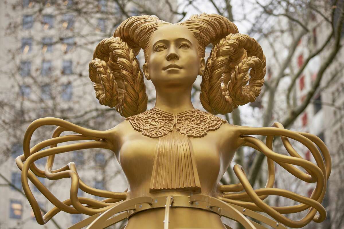 Shahzia Sikander's work 'Witness' will be installed on the Cullen Family Plaza on the University of Houston campus until October. 