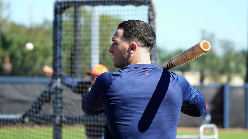 Houston Astros third baseman Alex Bregman (2) during the full squad workouts for the Astros at CACTI Park of the Palm Beaches on Tuesday, Feb. 20, 2024, in West Palm Beach, Fl.