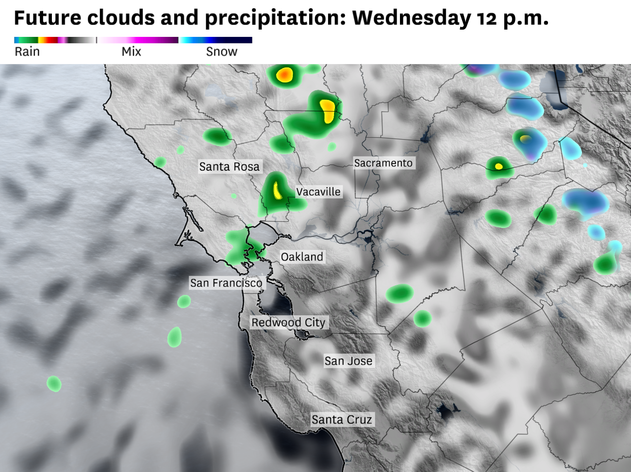 How much rain to expect in Bay Area before dry weather break