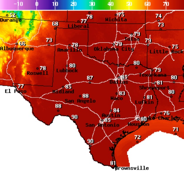 Laredo high temperature to reach 90 degrees for first time in 110 days