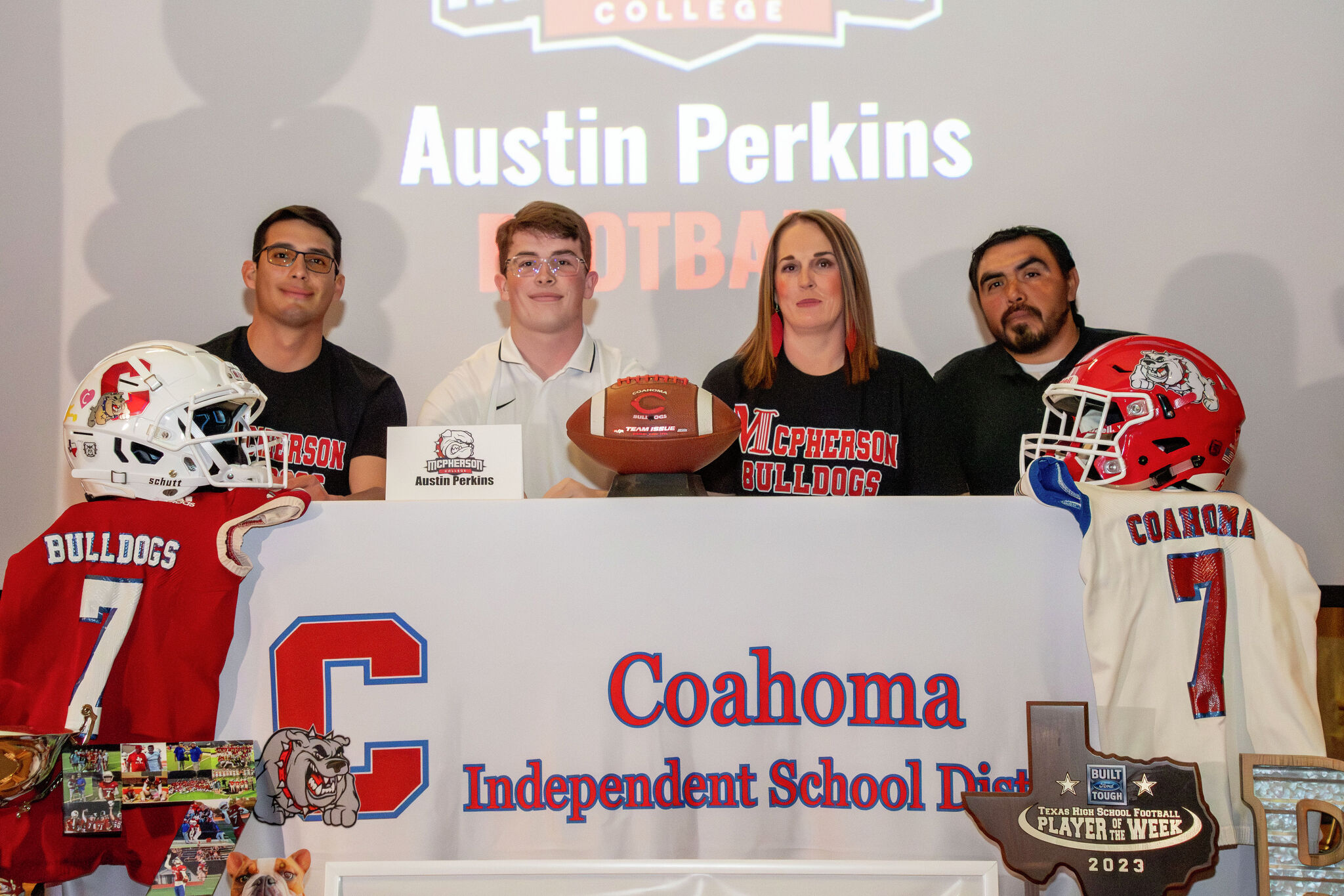 Coahoma football standout Perkins signs with McPherson