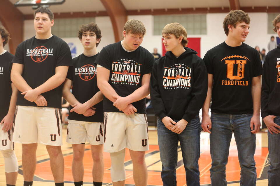 Ubly schools honor 2023 football championship with banner raising