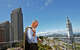 Article Image Chip Conley stands on one of the balconies of the Hotel Vitale by the Embarcadero in 2010.