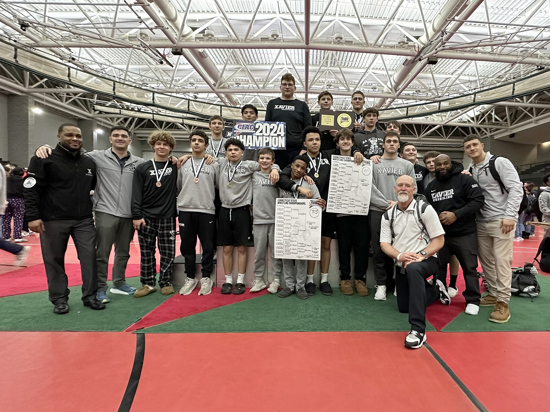 Xavier wrestling breaks points record in State Open threepeat