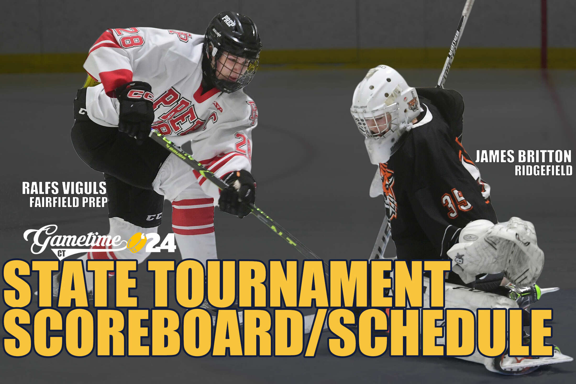 CIAC boys high school ice hockey tournament scoreboard, schedule 2024