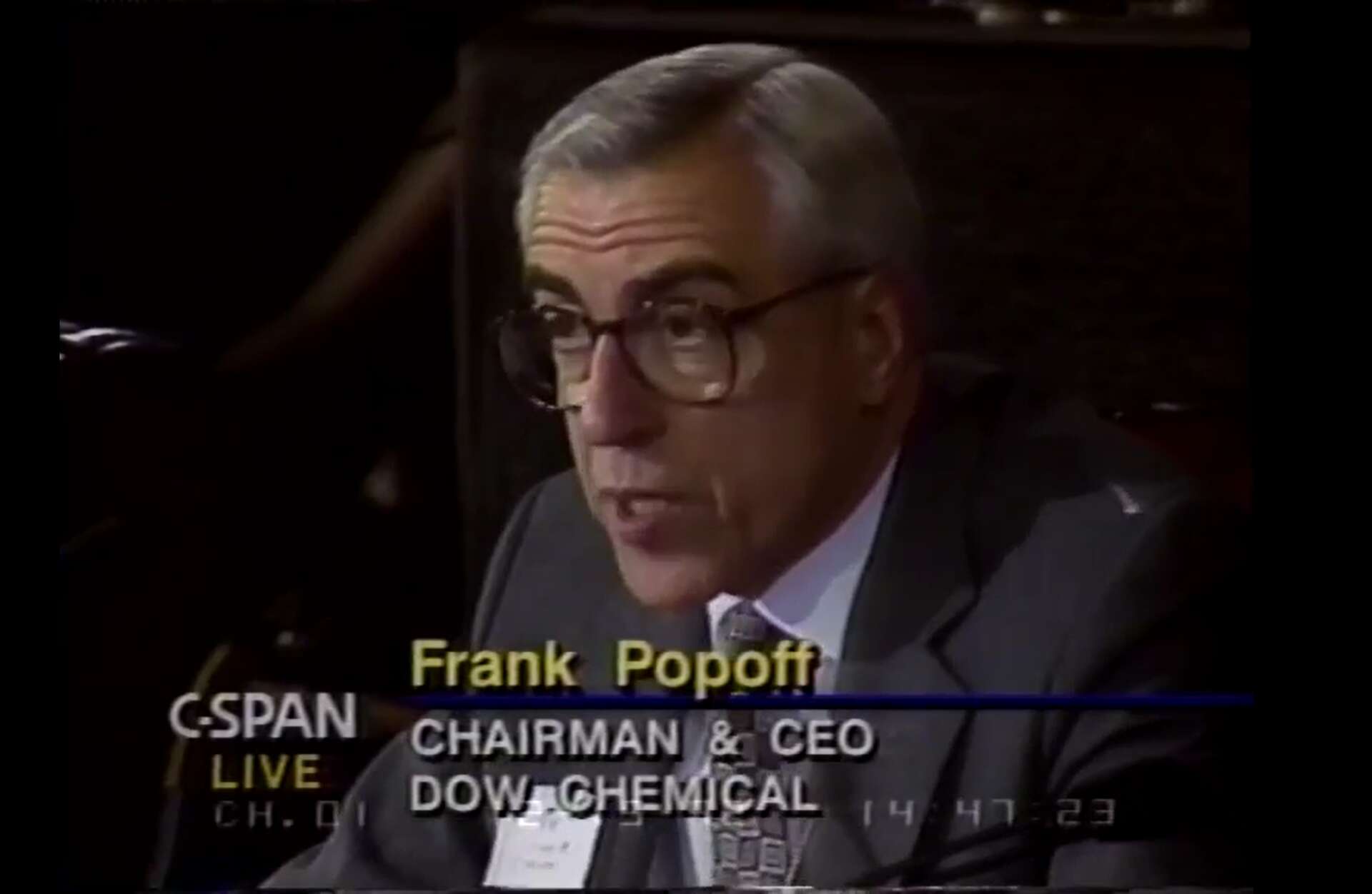 Former Dow CEO Frank Popoff dead at 88