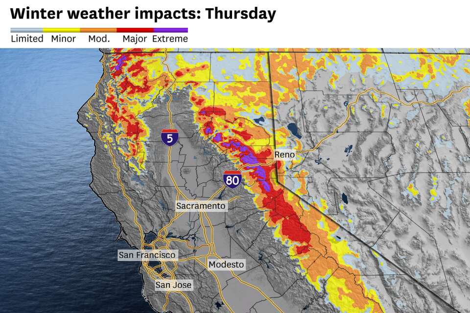California winter storm: Historic snowfall possible in Sierra Nevada