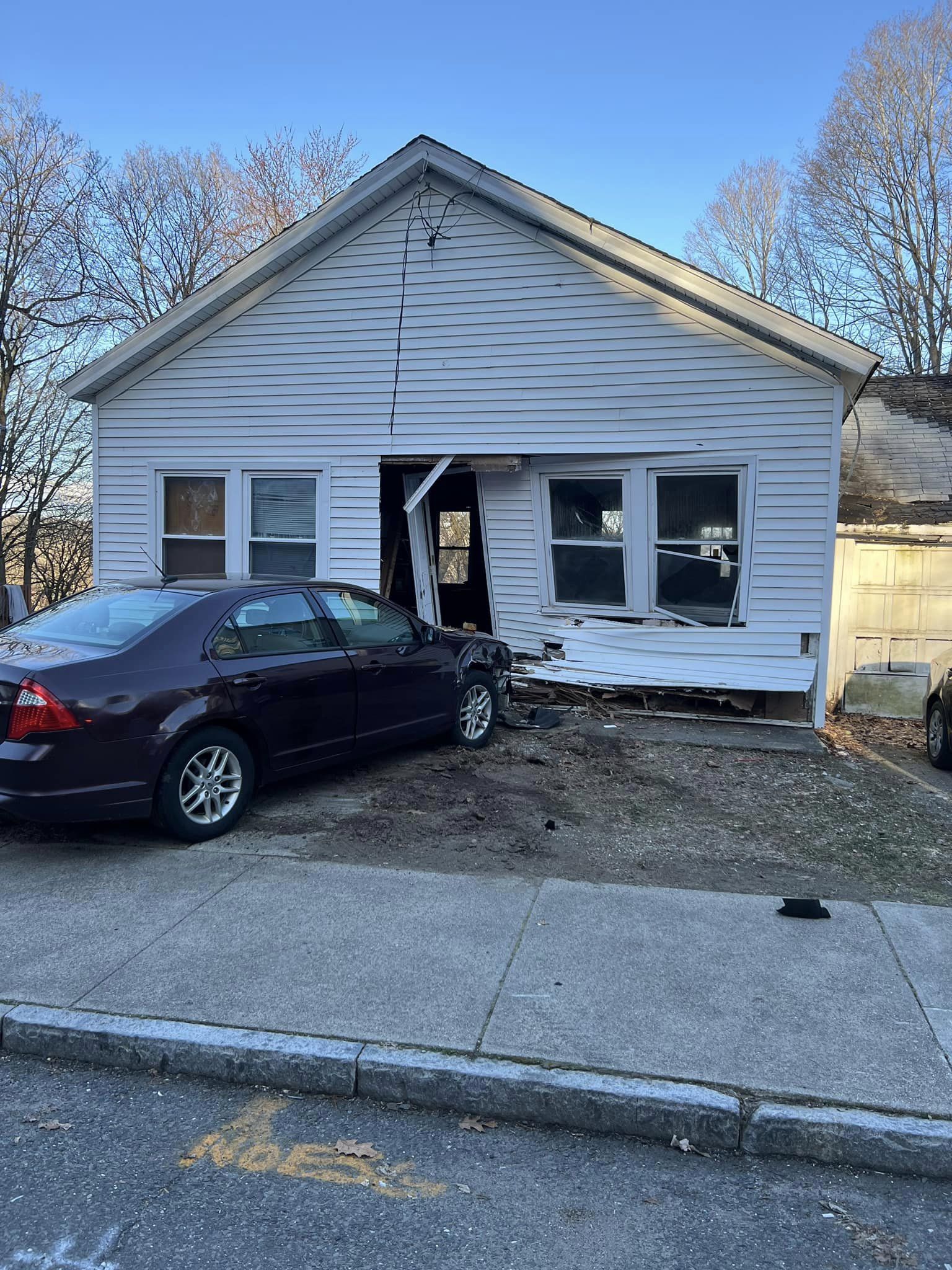 Crash sends one car into Ansonia home on Jewett Street, officials say