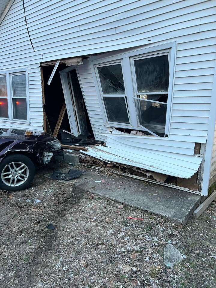 Crash sends one car into Ansonia home on Jewett Street, officials say