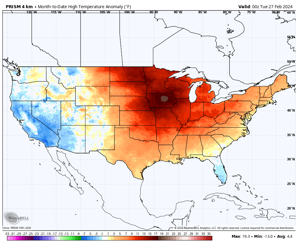 After A Warm February In Texas, Here’s What March Will Bring