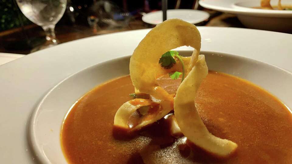 Tortilla soup at Ben Berg's rodeo pop-up, the Ranch Saloon & Steakhouse