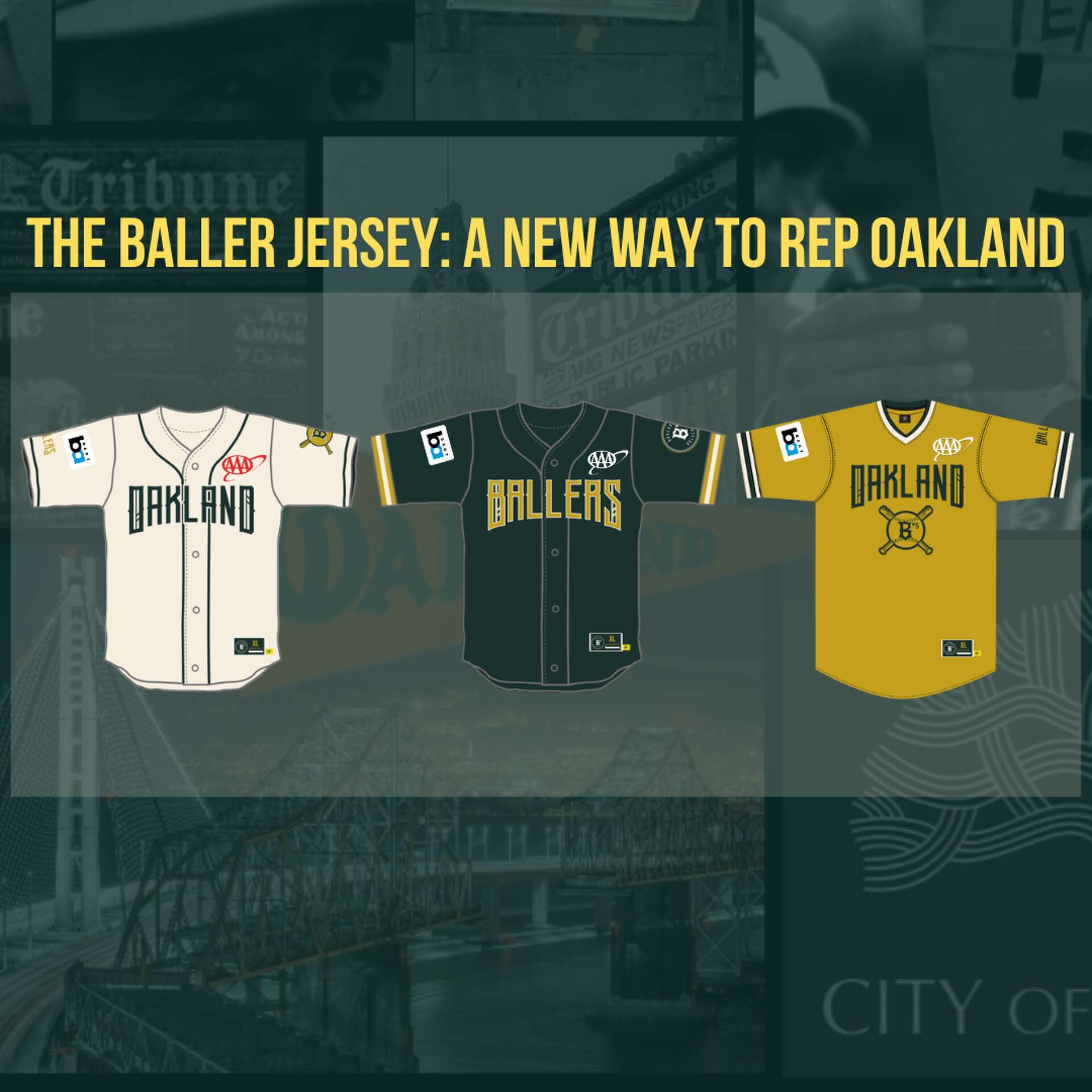 Oakland Ballers Unveil Inaugural-season Unis In Dark Green, Dark Gold