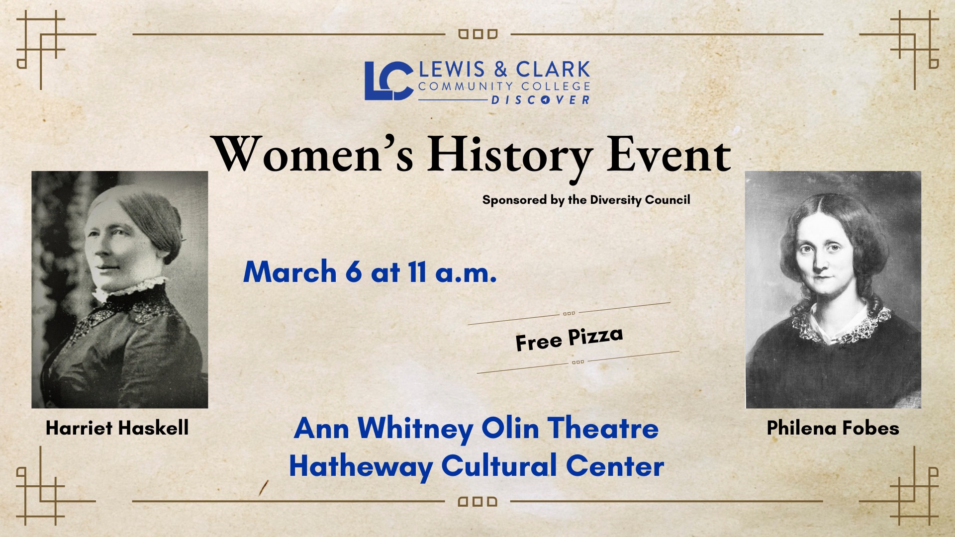 Learn about women's history Wednesday at Lewis and Clark