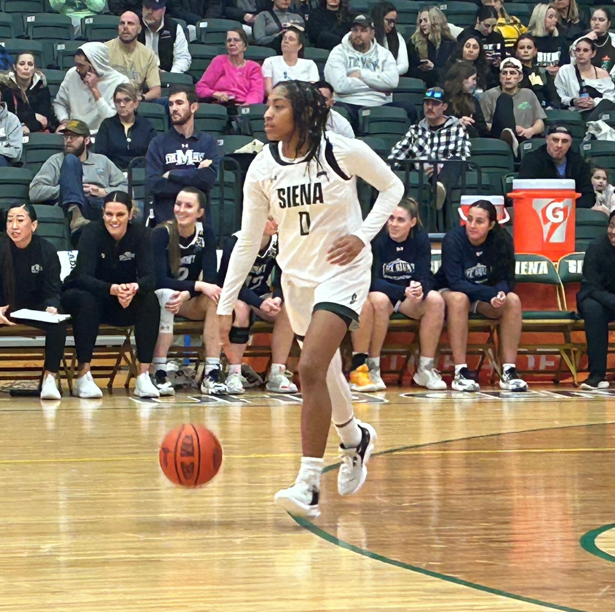 Siena Women's Basketball Wins For 'Baby' On Senior Night