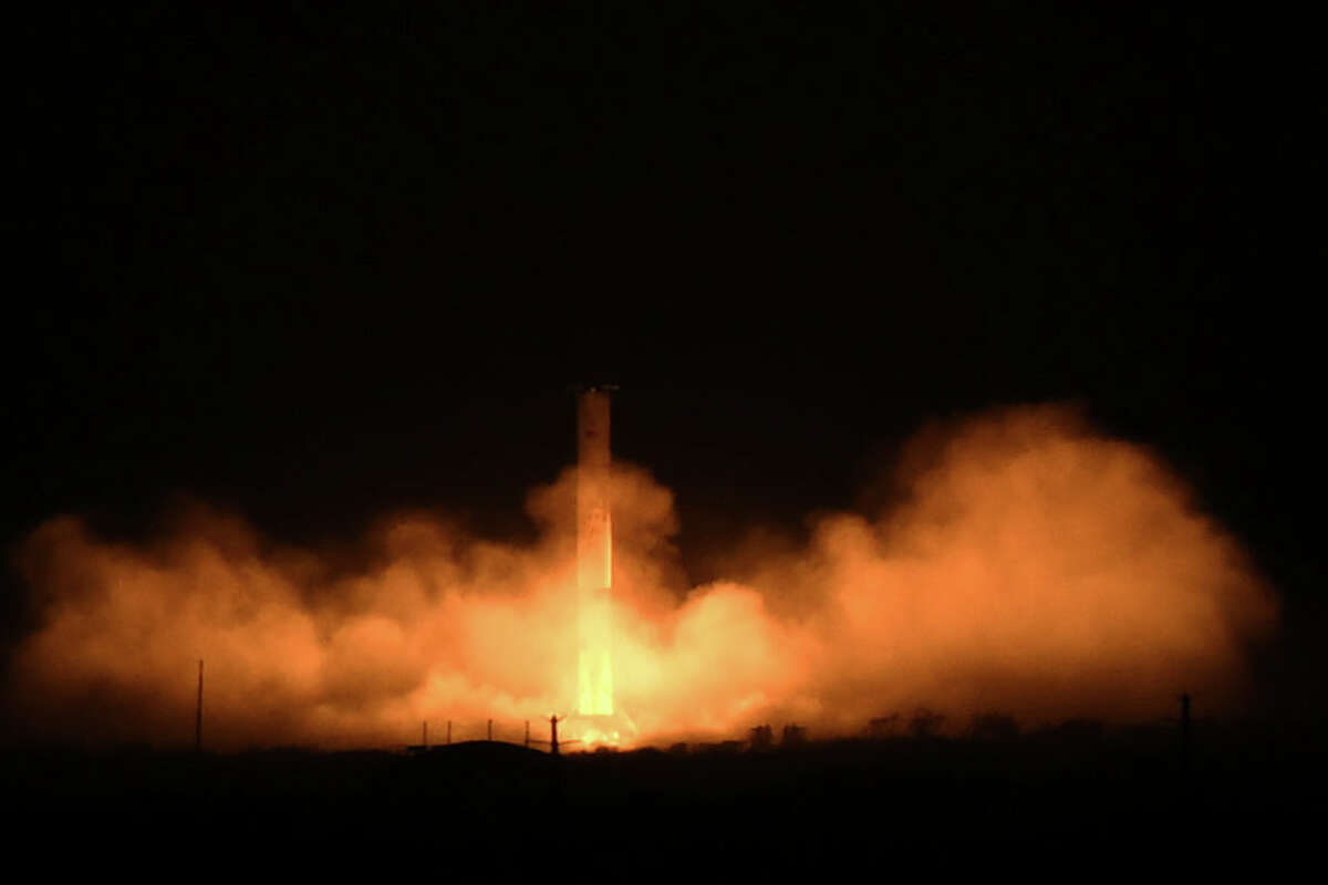 A SpaceX Falcon 9 rocket with a Crew Dragon spacecraft launches from pad 39A at the Kennedy Space Center at 10:53 p.m. EST in Cape Canaveral, Florida on March, 3, 2024.
