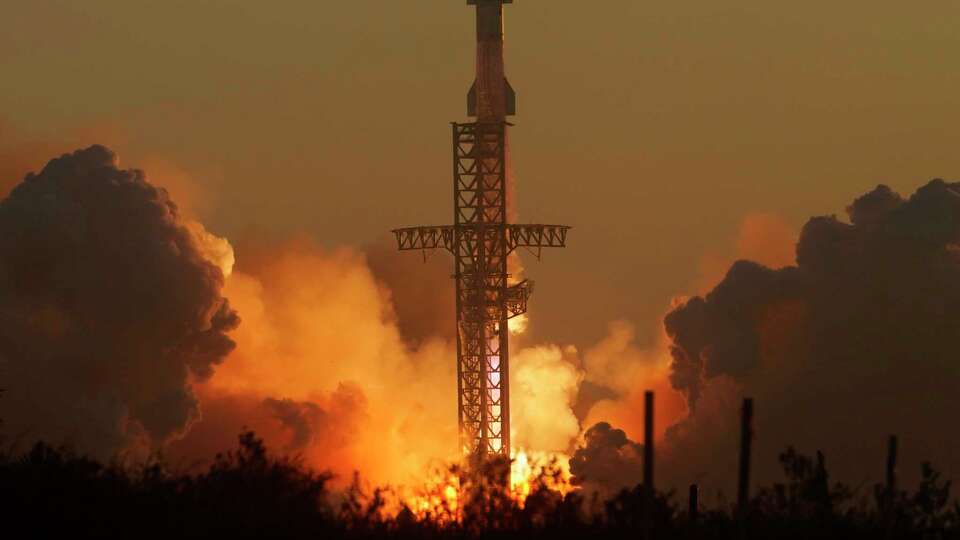 SpaceX's mega rocket Starship launches for a test flight from Starbase in Boca Chica, Texas, Saturday, Nov. 18, 2023. (AP Photo/Eric Gay)