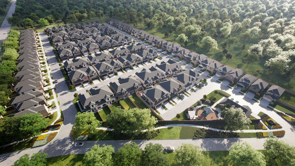 Rendering of Summerwell Sunterra, a 156-home single-family rental home community under development by Greystar within the Sunterra master-planned community in Katy.