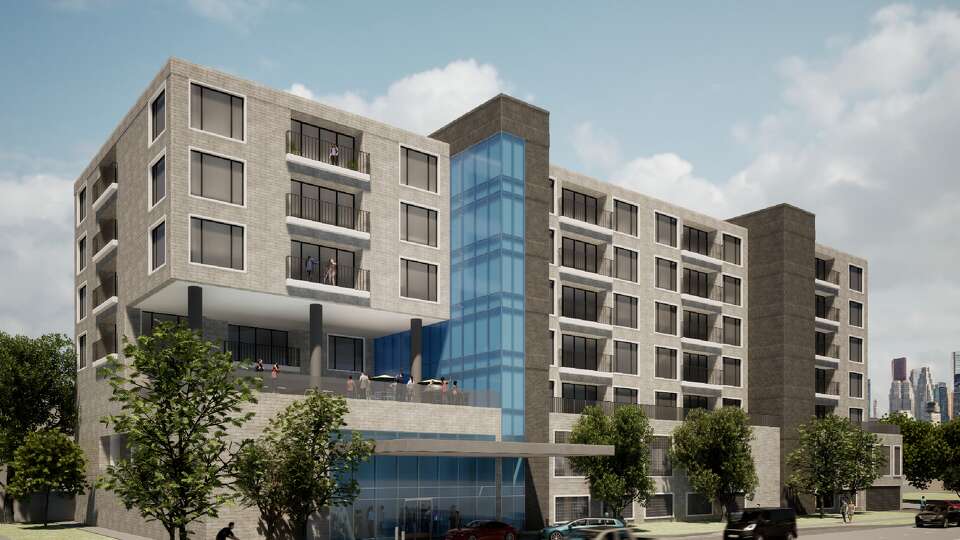 A rendering of the Madison, a 7-story condominium community planned on West Gray in East Montrose.