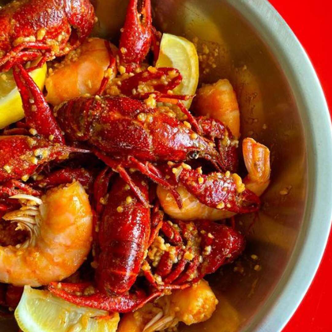 Crawfish at Crazy Cajun. 