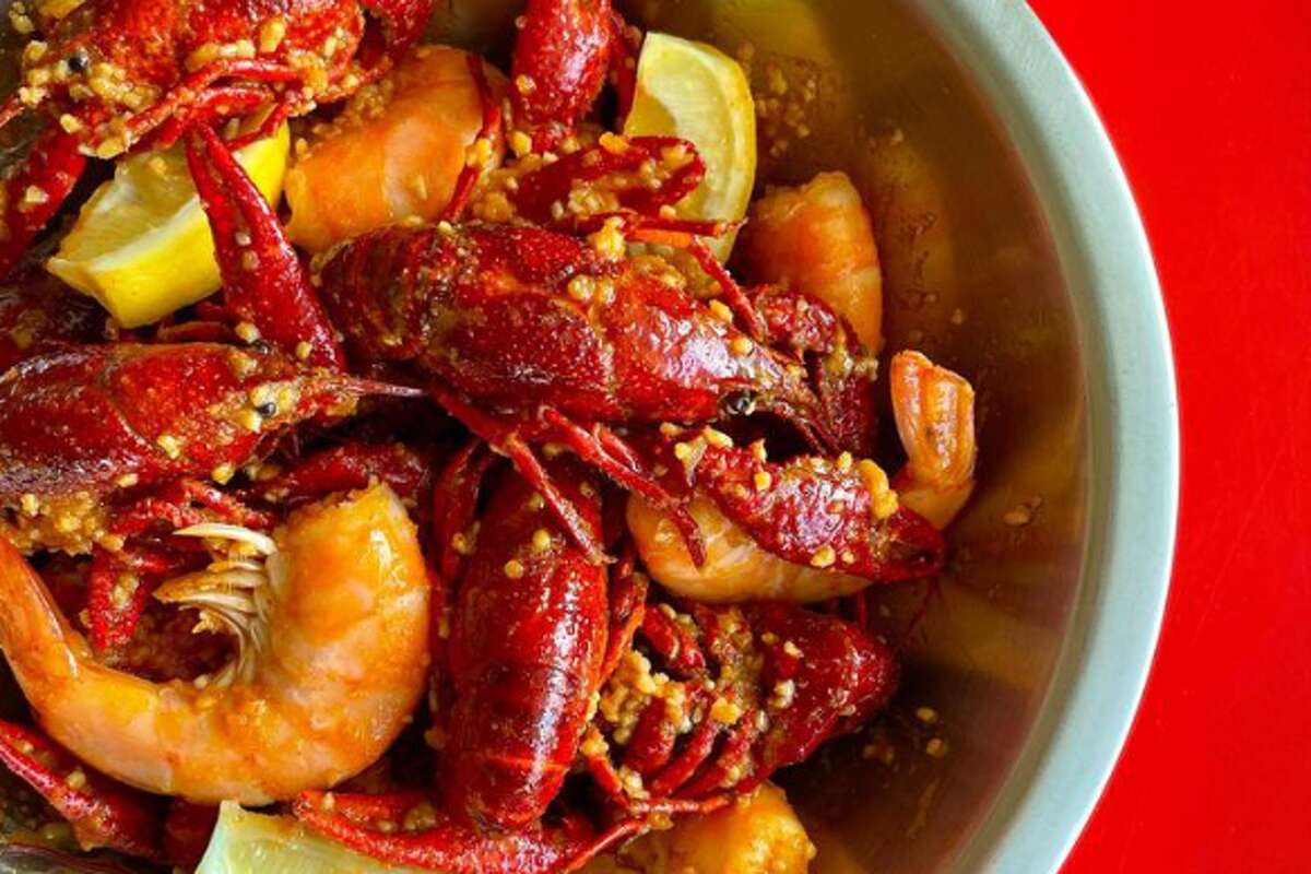 Crawfish at Crazy Cajun. 