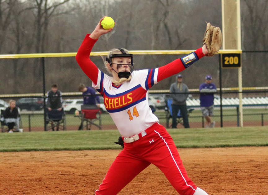 TUESDAY SOFTBALL Shells cut Kahoks down from 22 to two