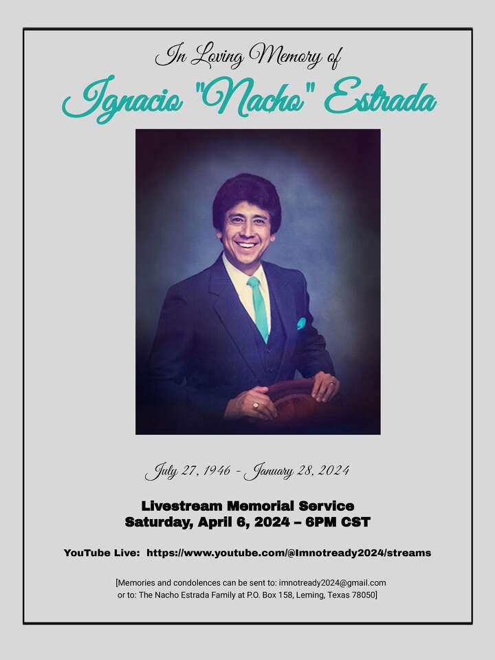 Memorial service announced for Ignacio 'Nacho' Estrada