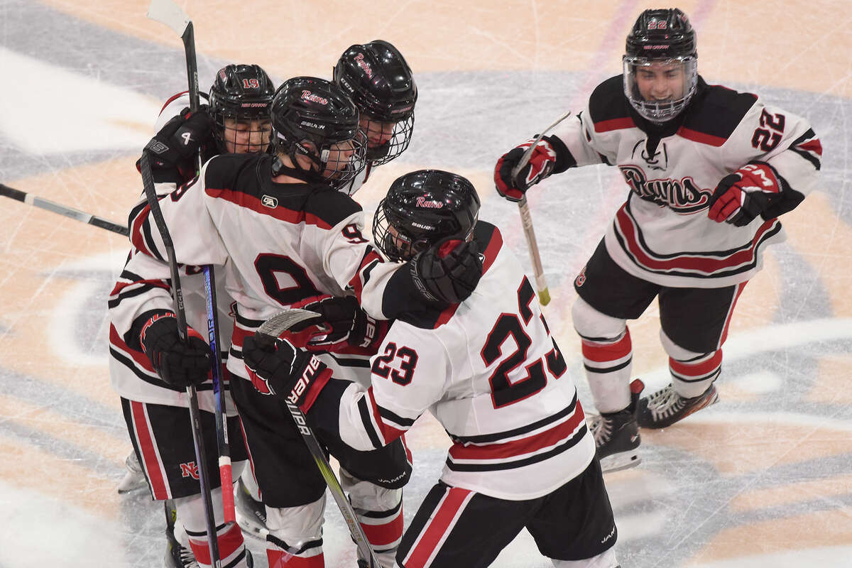 New Canaan tops Darien, plays first boys hockey final since 2006