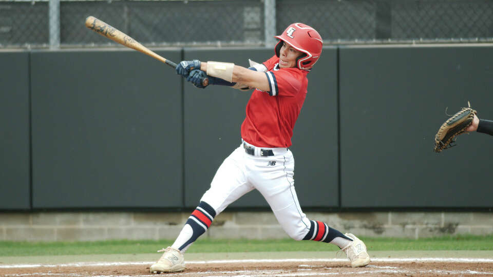 Clear Lake's Sammy Moreno (1) bats against Clear Creek Clear Tuesday, March, 21, 2023 at Clear Creek High School.