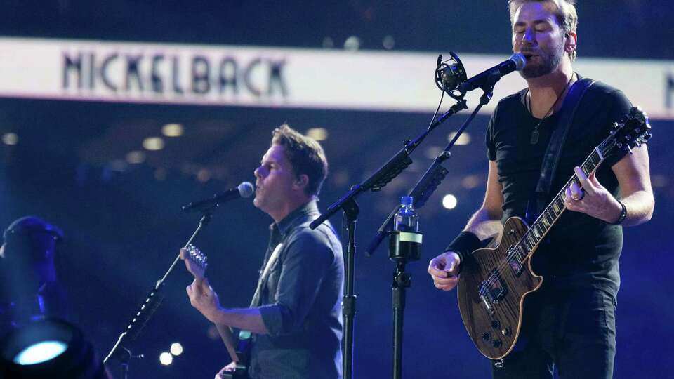 Nickelback performs during the Houston Livestock Show and Rodeo at NRG Park, Wednesday, March 13, 2024, in Houston. (Jason Fochtman/Houston Chronicle)