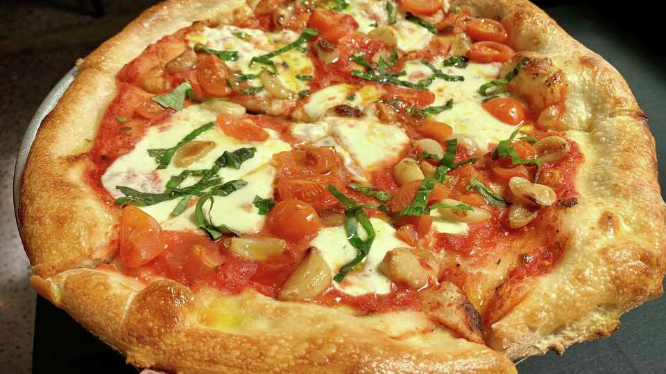 The Newt's Margherita pizza from Grace's Pizza & Shakes in the Heights