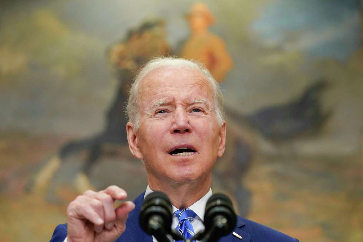 President Joe Biden delivers remarks on the economy in the Roosevelt Room of the White House, Wednesday, May 4, 2022, in Washington. (AP Photo/Evan Vucci)