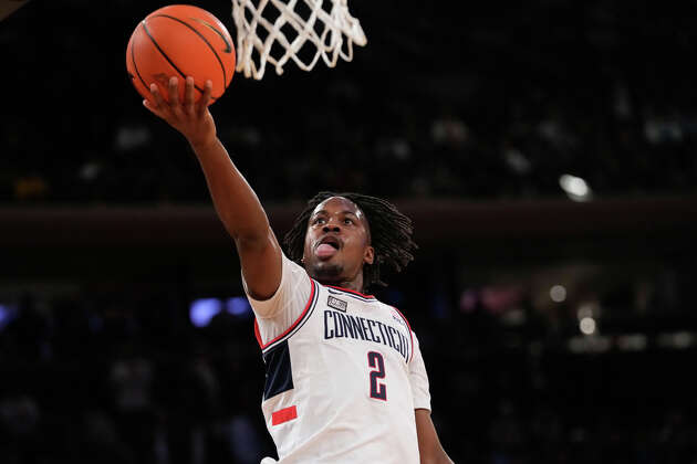 Story photo for UConn men's basketball holds off St. John's in Big East tournament semfinal game