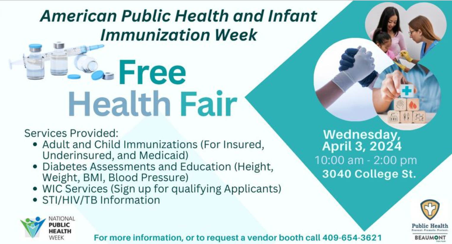 Beaumont Public Health to host free health fair for children adults