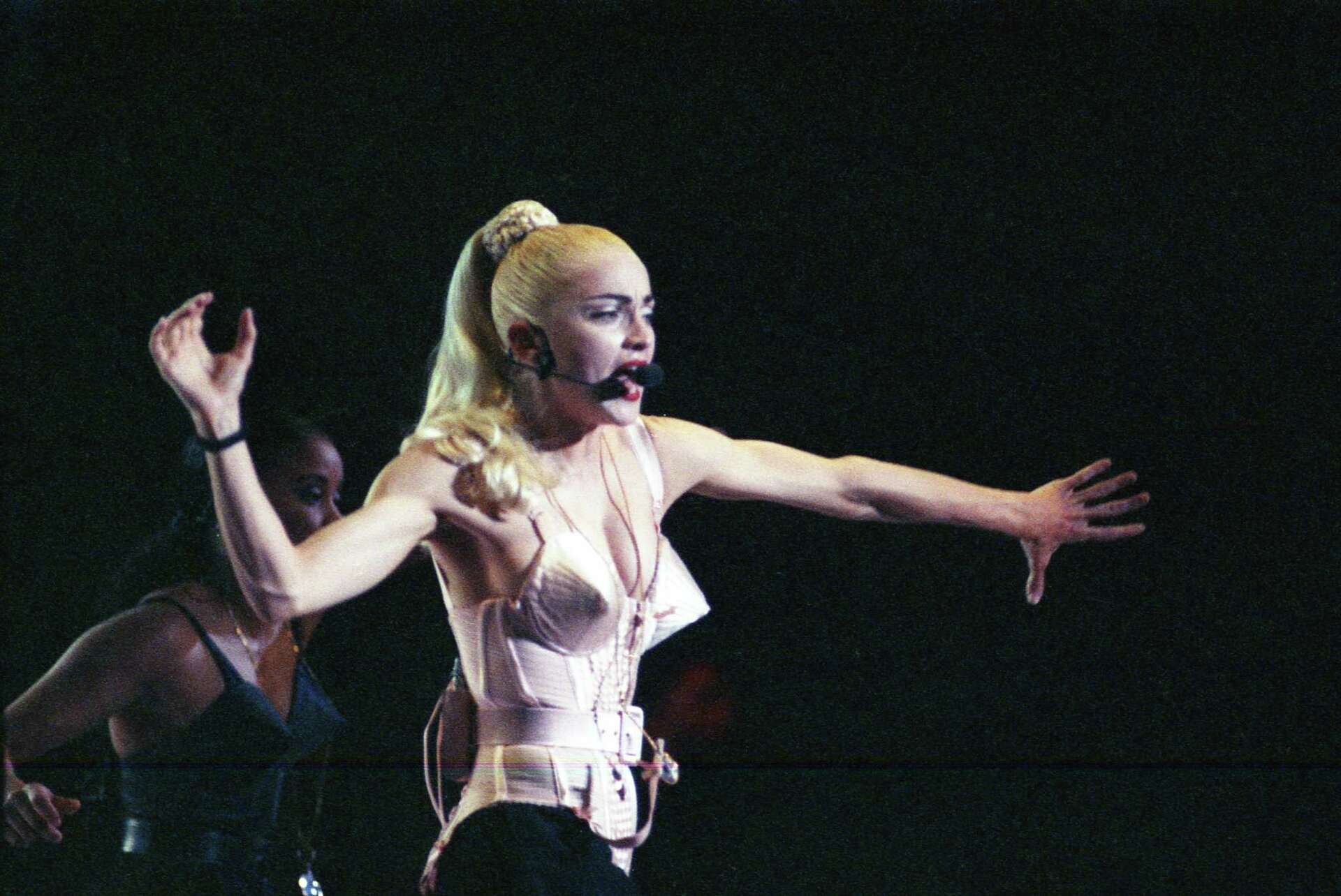From 1990: Where's the party? Here with Madonna.