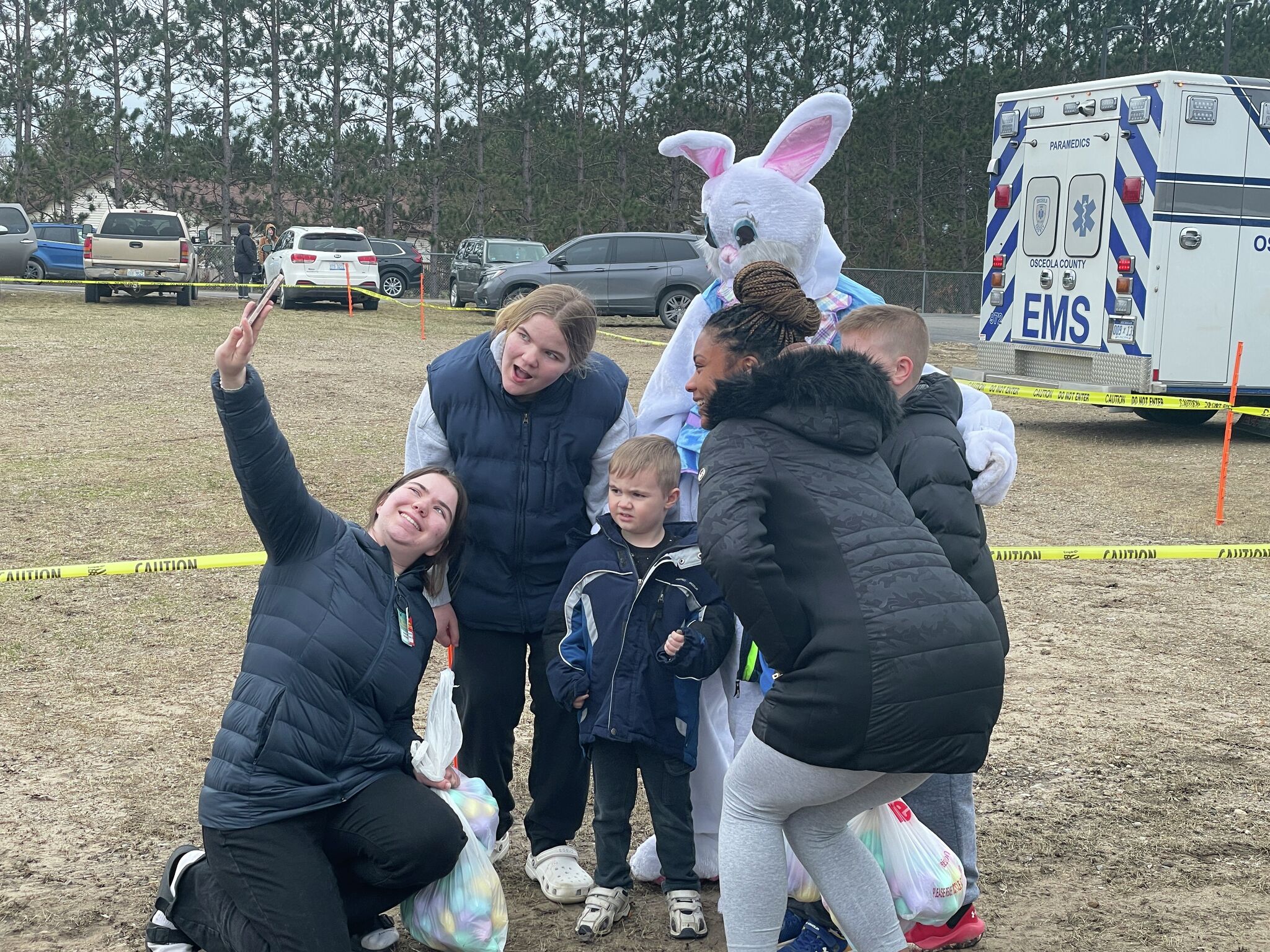 Evart UAW Local 2270 hosts community Easter egg drop event