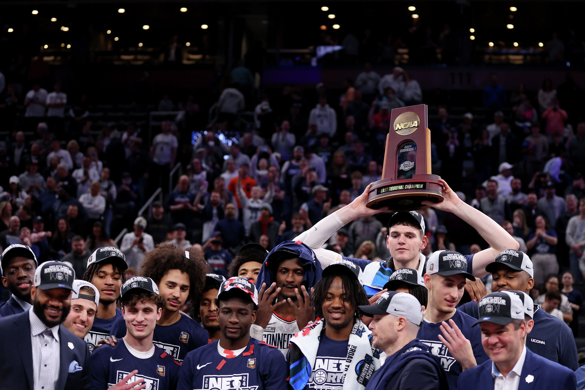 Donovan Clingan, UConn Men's Basketball Team Advance To Final Four