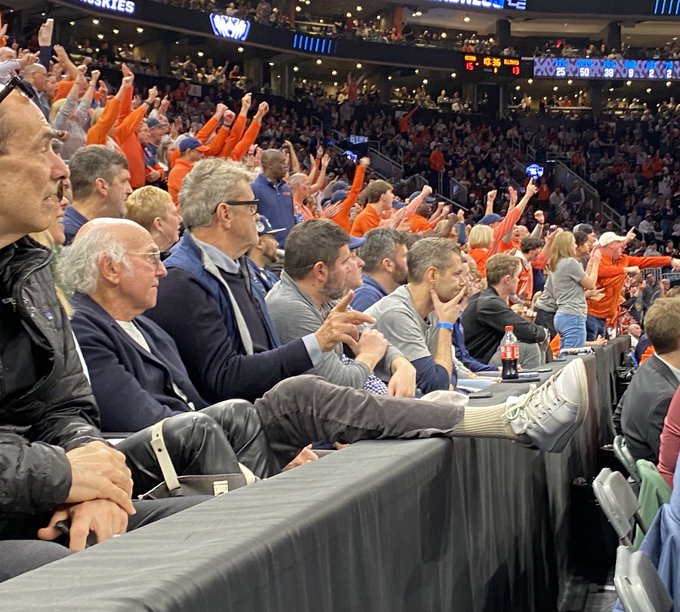Larry David yells at UConn coach and 4 other highlights from his night