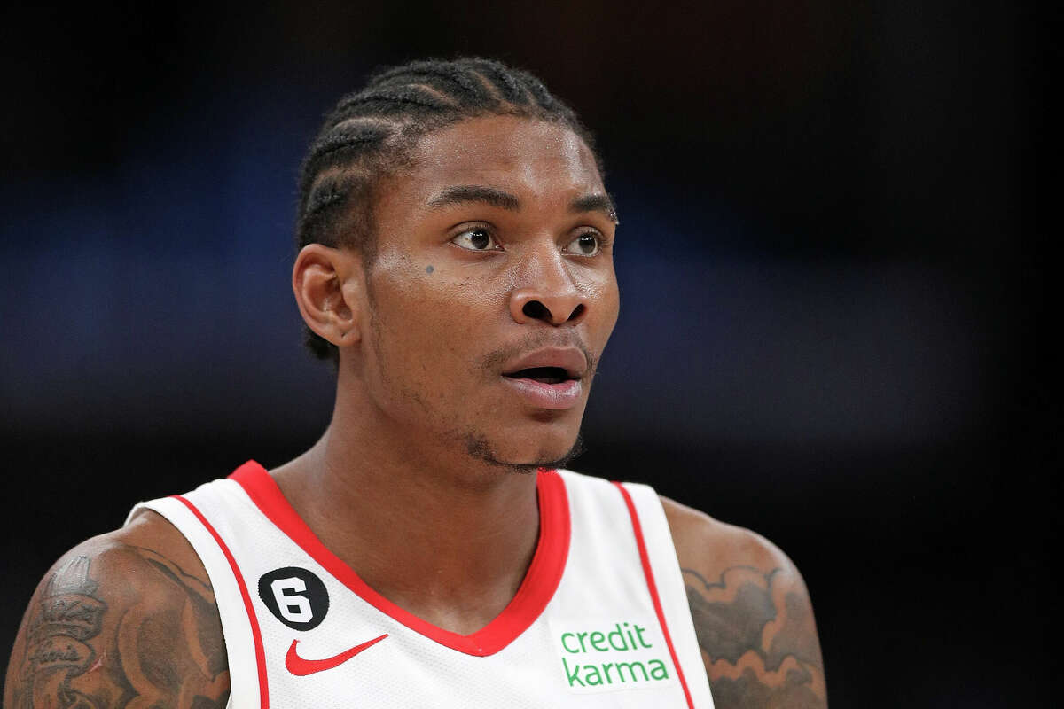 Kevin Porter Jr. #3 of the Houston Rockets during the game against the Memphis Grizzlies at FedExForum on March 22, 2023 in Memphis, Tennessee.