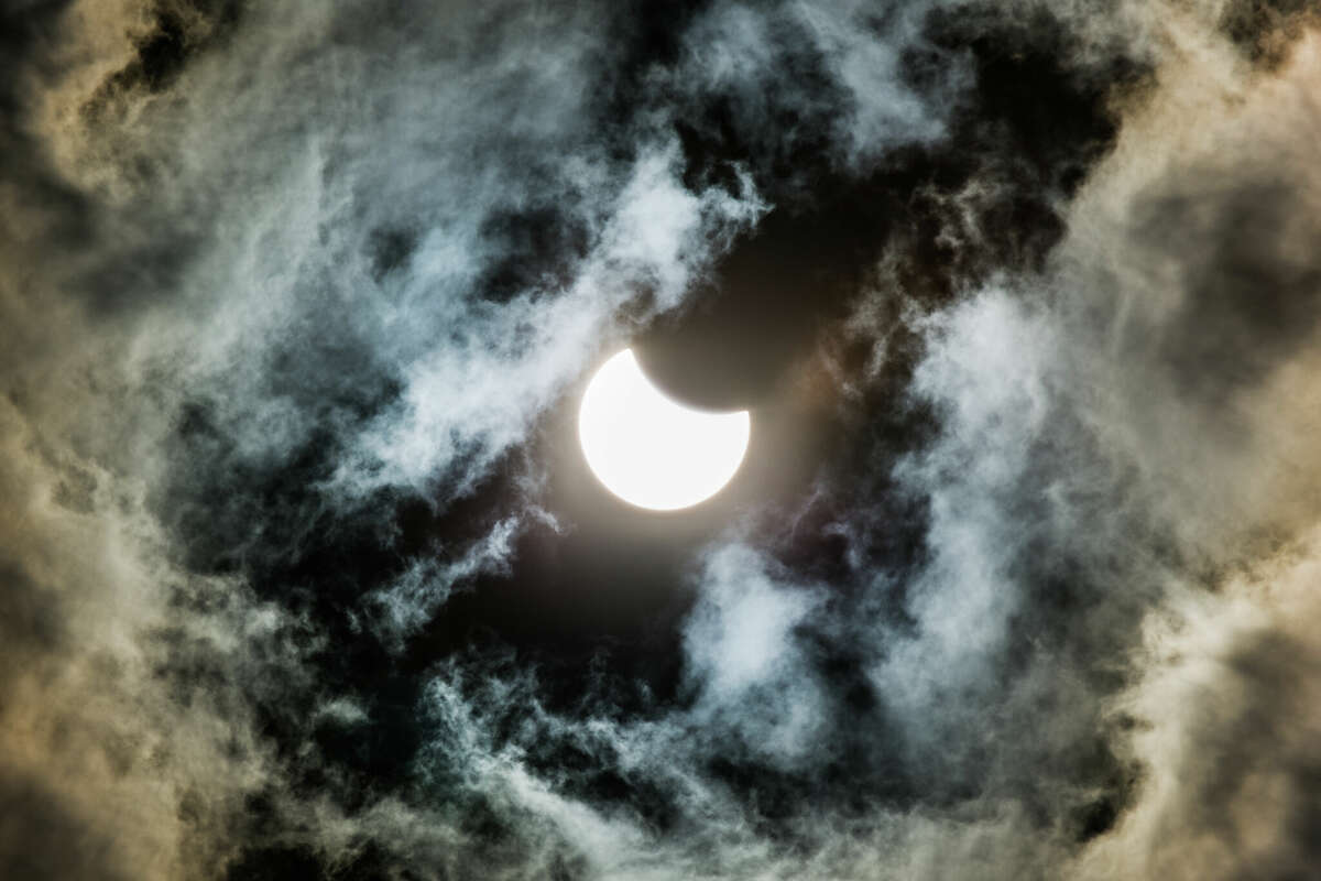 There's still a chance for some viewability of the solar eclipse from Texas if the clouds part briefly during totality. 