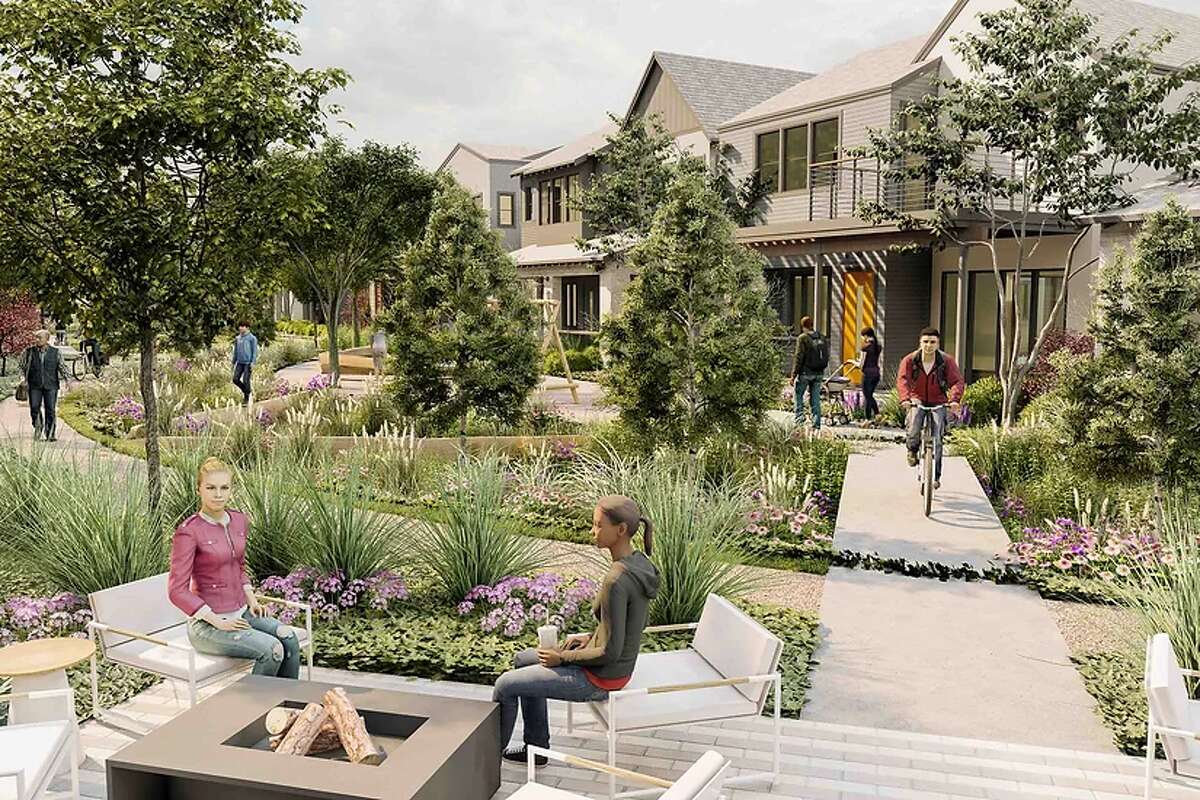 Indigo in Fort Bend County touts a focus on pedestrian-centered living with plenty of paths and building neighborhood car streets behind the houses.