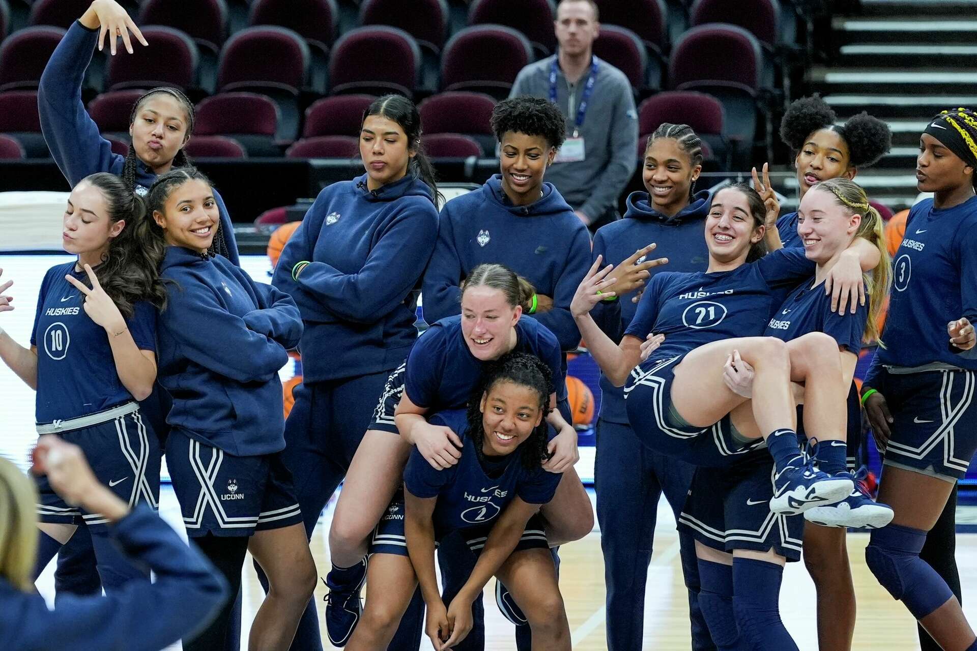 Authentic Girls UConn Cheerleading 2024 Outfit