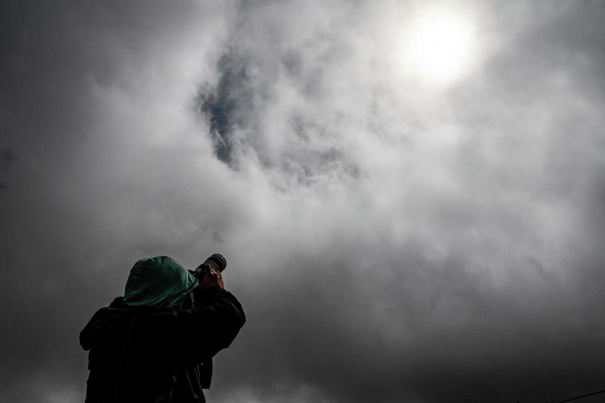 Clouds are still likely to impede the view of Monday's total solar eclipse from Texas. 