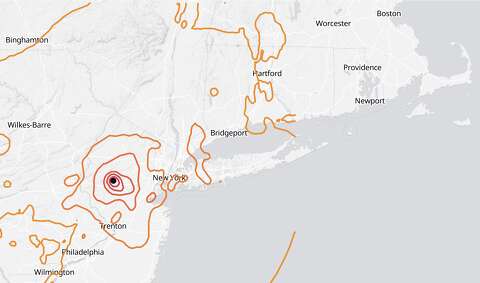 The earthquake felt in Connecticut is due to the Earth's crust