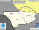 Article Image National Weather Service map showing areas at risk of severe storms in South Central Texas.