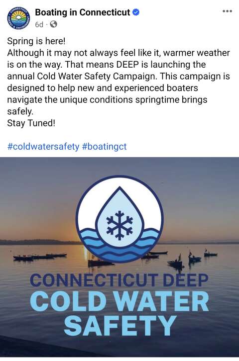 CT DEEP launches campaign to promote cold-water boating safety