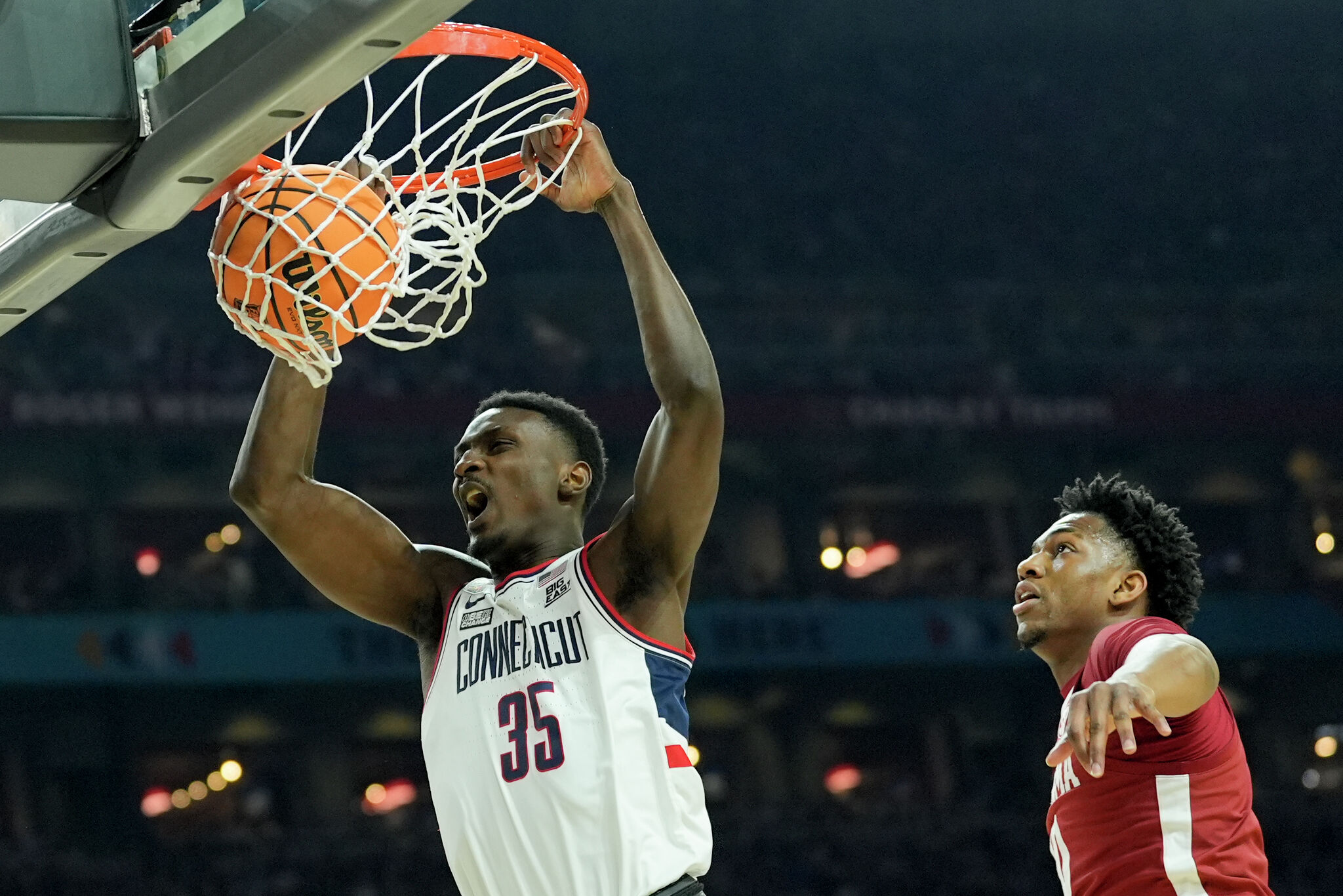 UConn men's basketball senior Samson Johnson is embracing bigger role